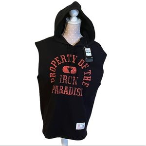 NWT Large Under Armour The Rock sleeveless hoodie